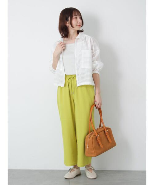 Te chichi TERRASSE（テチチテラス）の「シアーチェックジップブルゾン（ブルゾン・レディース・ブラック/オフホワイト・F）」の4枚目の写真