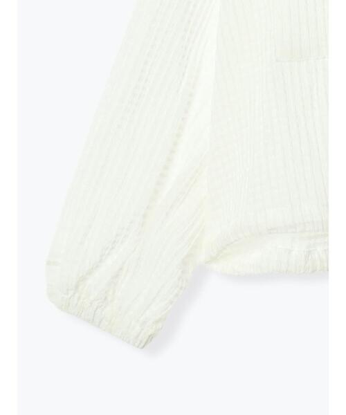 Te chichi TERRASSE（テチチテラス）の「シアーチェックジップブルゾン（ブルゾン・レディース・ブラック/オフホワイト・F）」の9枚目の写真