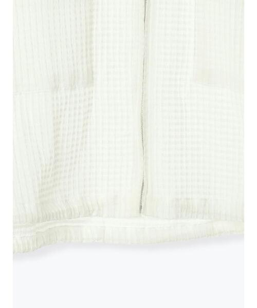 Te chichi TERRASSE（テチチテラス）の「シアーチェックジップブルゾン（ブルゾン・レディース・ブラック/オフホワイト・F）」の10枚目の写真