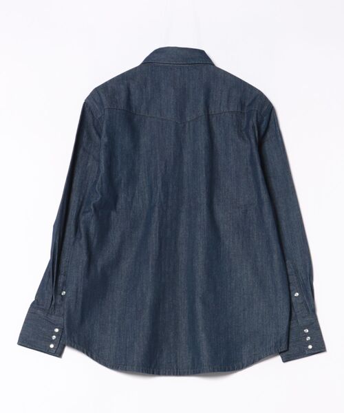 ＪＵＧＬＡＮＳ（ユグランス）の「【BIGMAC】DENIM WESTERN SHIRTS / ビッグマック 長袖 デニム ウエスタンシャツ（シャツ/ブラウス・メンズ・インディゴブルー/ブルー・M/L/S）」の3枚目の写真