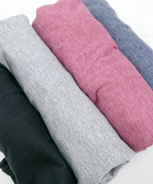 MARAI（マーライ）の「杢カラー長袖VネックTシャツ（Tシャツ/カットソー・レディース・ブルー/ネイビー/ブラウン/グレー/ワイン/ブラック・L/XL）」の9枚目の写真