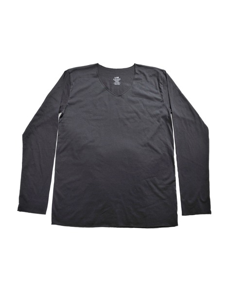 MARAI（マーライ）の「杢カラー長袖VネックTシャツ（Tシャツ/カットソー・レディース・ブルー/ネイビー/ブラウン/グレー/ワイン/ブラック・L/XL）」の12枚目の写真