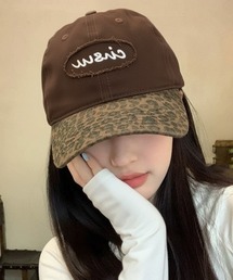 SHEPP | ロゴ レオパード切り替えキャップ(キャップ)