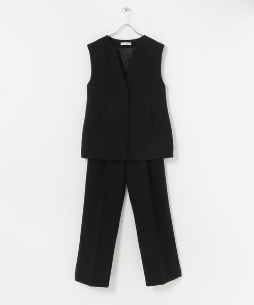 F by ROSSO(エフバイロッソ)の「F by ROSSO キーネックジレ+ワイドパンツ(セットアップ・レディース・グレー/ブラック・38/36)」の13枚目の写真