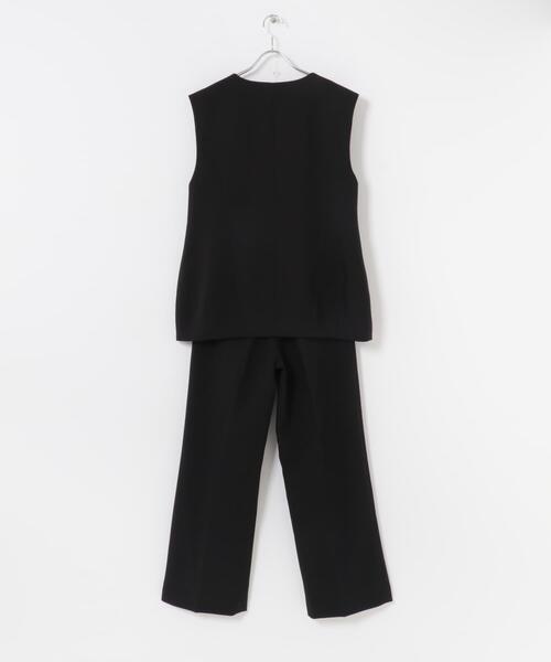 F by ROSSO(エフバイロッソ)の「F by ROSSO キーネックジレ+ワイドパンツ(セットアップ・レディース・グレー/ブラック・38/36)」の14枚目の写真