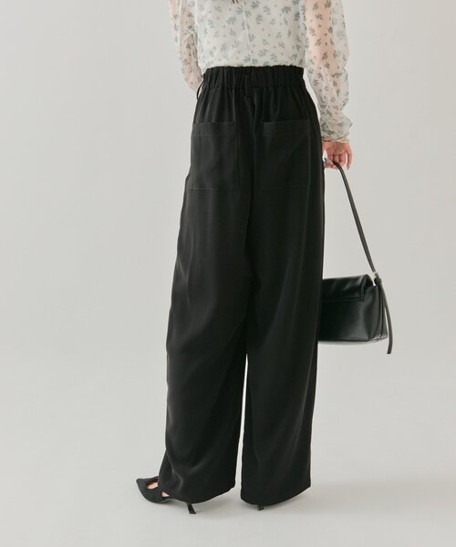 mystic（ミスティック）の「タックイージーパンツ（その他パンツ・レディース・チャコールグレー/アイボリー/ブラック・1/2）」の19枚目の写真