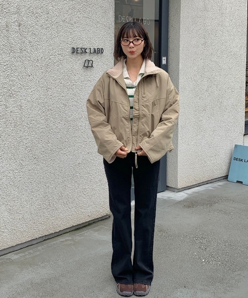 Teem Store(チームストア)の「ハイウエストストレッチフレアデニムパンツ(デニムパンツ・レディース・ブラック・L/M)」の9枚目の写真