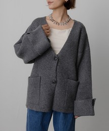 ヤクタッチ ワイドスリーブニット カーディガン