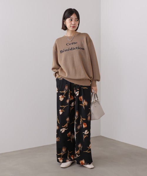 Bou Jeloud(ブージュルード)の「クラシックフラワーワイドパンツ(その他パンツ・レディース・ブラウン/ブラック・38)」の21枚目の写真