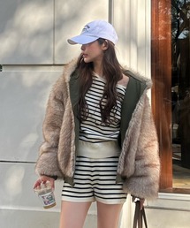 RAY CASSIN | ファーリバーシブルフードブルゾン(ブルゾン)