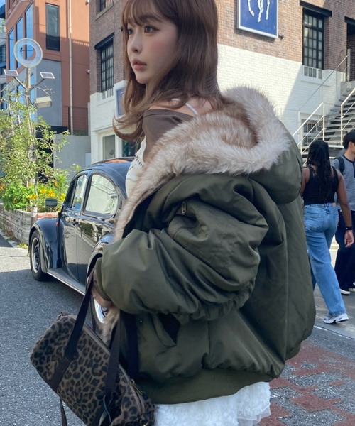 raycassin ファーブルゾン パル PAL 【RAY CASSIN】ダブルジップファーブルゾン/ 軽量 アウター