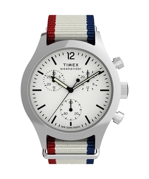 TIMEX(タイメックス)の「TIMEX/タイメックス ウィークエンダー ニューイングランド クロノグラフ 腕時計 TX-TW2Y15800 メンズ(アナログ腕時計・メンズ・ホワイト・FREE)」の2枚目の写真