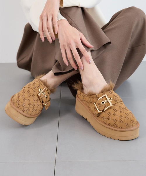 BARNYARDSTORM(バンヤードストーム)の「BARNYARDSTORM / BBロゴスリッポン(スリッポン・レディース・キャメル・S/M/L)」の3枚目の写真