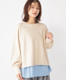 ミニ裏毛カラーワイドスウェット