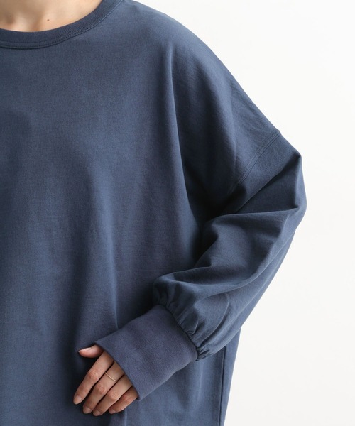 studio CLIP（スタディオクリップ）の「ミニ裏毛カラーワイドスウェット（スウェット・レディース・オフホワイト/ネイビー/ライトグリーン/ピンク・FREE）」の5枚目の写真