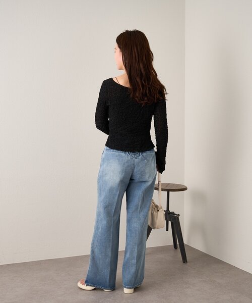 Kastane(カスタネ)の「B ポコポコカーディガン(カーディガン/ボレロ・レディース・ブラック/ホワイト系その他・FREE)」の10枚目の写真