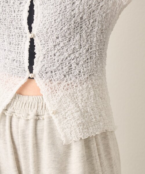 Kastane(カスタネ)の「B ポコポコカーディガン(カーディガン/ボレロ・レディース・ブラック/ホワイト系その他・FREE)」の14枚目の写真