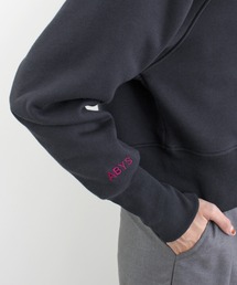 ABYS | 【新色追加】ロゴ刺繍裏起毛ショート丈トレーナー(スウェット)