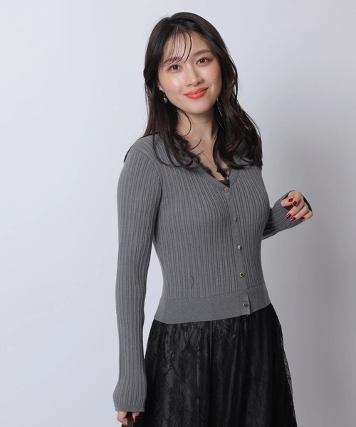 Apuweiser-riche（アプワイザーリッシェ）の「レーストリムドッキングワンピース（ワンピース・レディース・オフホワイト/チャコールグレー/ブラック/ブルーグレー・1/2）」の15枚目の写真