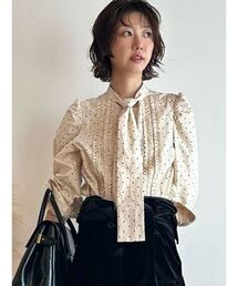 LILY BROWN | ボウタイフリルレースブラウス(シャツ/ブラウス)