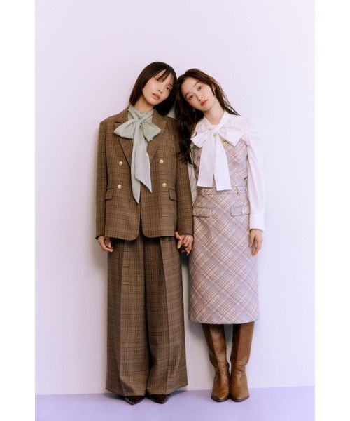 セール】ボウタイフリルレースブラウス（シャツ/ブラウス）｜LILY