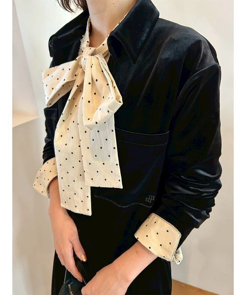 セール】ボウタイフリルレースブラウス（シャツ/ブラウス）｜LILY