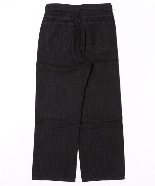 JOHNNY WOLF（ジョニーウルフ）の「NJORD ベルテッド ワイドバギー デニム スラックス（デニムパンツ・メンズ・ブラック・S/M/L）」の5枚目の写真