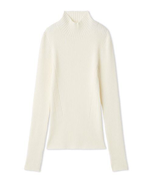 FRAY I.D(フレイアイディー)の「ウールシルクリブニットハイネックプルオーバー(ニット/セーター・レディース・レッド/アイボリー/その他/グレー・F)」の18枚目の写真