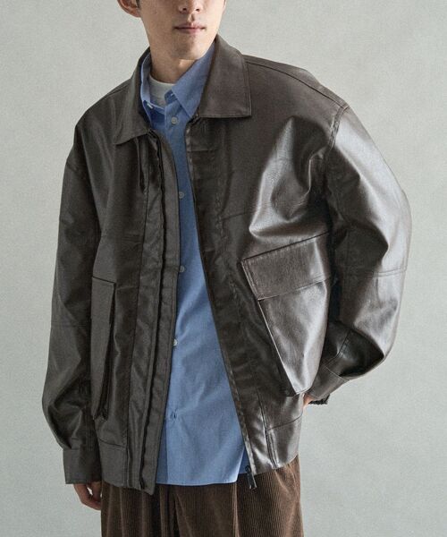 CRAFT STANDARD BOUTIQUE(クラフトスタンダードブティック)の「A-2ジャケット(ブルゾン・メンズ・ブラウン/ブラック・M/L)」の1枚目の写真
