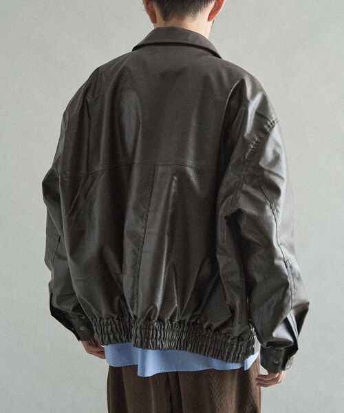 CRAFT STANDARD BOUTIQUE(クラフトスタンダードブティック)の「A-2ジャケット(ブルゾン・メンズ・ブラウン/ブラック・M/L)」の14枚目の写真