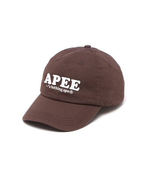 A BATHING APE(アベイシングエイプ)の「FELT LOGO BASEBALL CAP #1(キャップ・レディース・ピンク/オリーブ/アイボリー/ベージュ/ネイビー・FREE)」の3枚目の写真