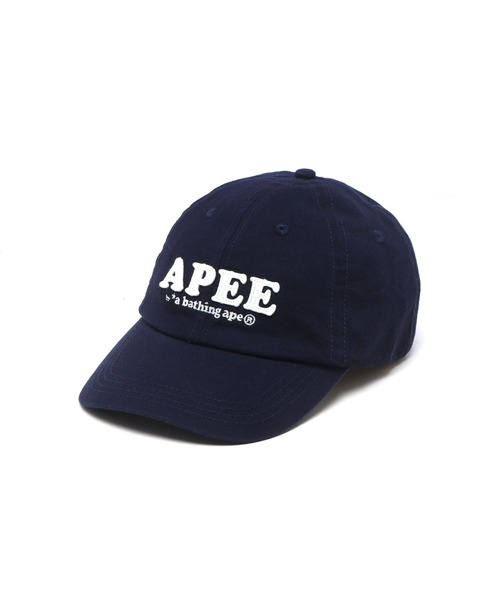 A BATHING APE(アベイシングエイプ)の「FELT LOGO BASEBALL CAP #1(キャップ・レディース・ピンク/オリーブ/アイボリー/ベージュ/ネイビー・FREE)」の5枚目の写真