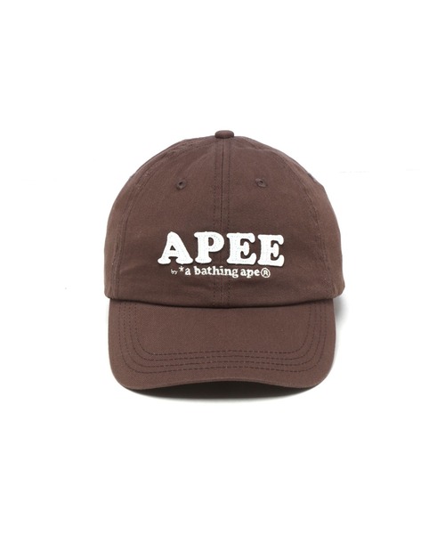 A BATHING APE(アベイシングエイプ)の「FELT LOGO BASEBALL CAP #1(キャップ・レディース・ピンク/オリーブ/アイボリー/ベージュ/ネイビー・FREE)」の7枚目の写真