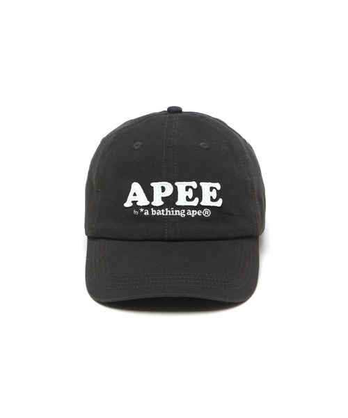 A BATHING APE(アベイシングエイプ)の「FELT LOGO BASEBALL CAP #1(キャップ・レディース・ピンク/オリーブ/アイボリー/ベージュ/ネイビー・FREE)」の8枚目の写真