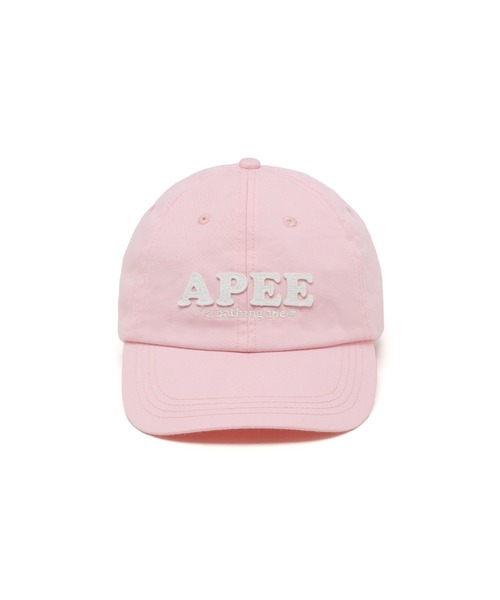 A BATHING APE(アベイシングエイプ)の「FELT LOGO BASEBALL CAP #1(キャップ・レディース・ピンク/オリーブ/アイボリー/ベージュ/ネイビー・FREE)」の10枚目の写真