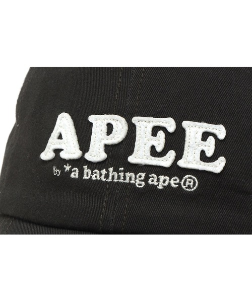 A BATHING APE(アベイシングエイプ)の「FELT LOGO BASEBALL CAP #1(キャップ・レディース・ピンク/オリーブ/アイボリー/ベージュ/ネイビー・FREE)」の18枚目の写真