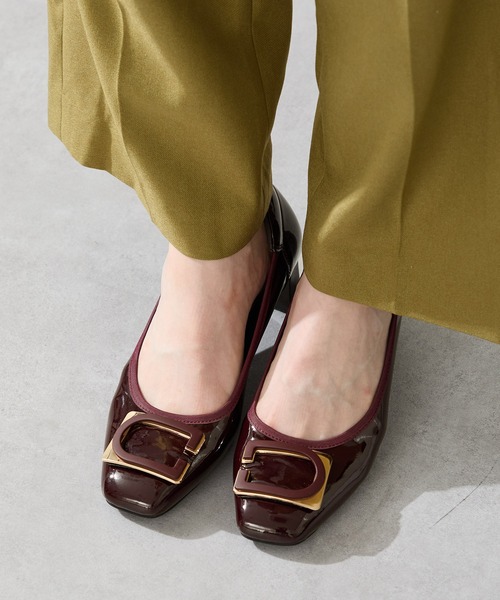 WA ORiental TRaffic(ダブルエーオリエンタルトラフィック)の「変形モチーフソフトエナメルパンプス/52319(パンプス・レディース・ベージュ/ブラック/ワイン・34/35/36/37/38/39/40/41/42)」の3枚目の写真