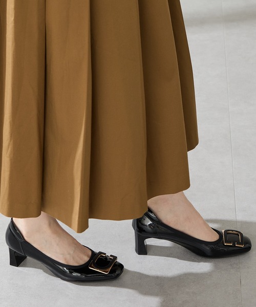 WA ORiental TRaffic(ダブルエーオリエンタルトラフィック)の「変形モチーフソフトエナメルパンプス/52319(パンプス・レディース・ベージュ/ブラック/ワイン・34/35/36/37/38/39/40/41/42)」の15枚目の写真