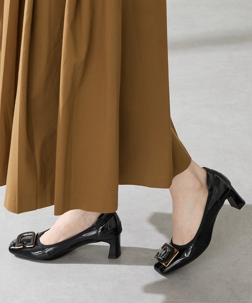 WA ORiental TRaffic(ダブルエーオリエンタルトラフィック)の「変形モチーフソフトエナメルパンプス/52319(パンプス・レディース・ベージュ/ブラック/ワイン・34/35/36/37/38/39/40/41/42)」の16枚目の写真