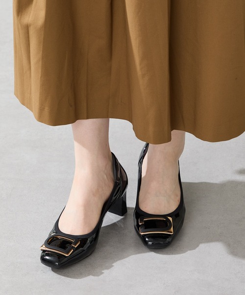 WA ORiental TRaffic(ダブルエーオリエンタルトラフィック)の「変形モチーフソフトエナメルパンプス/52319(パンプス・レディース・ベージュ/ブラック/ワイン・34/35/36/37/38/39/40/41/42)」の18枚目の写真