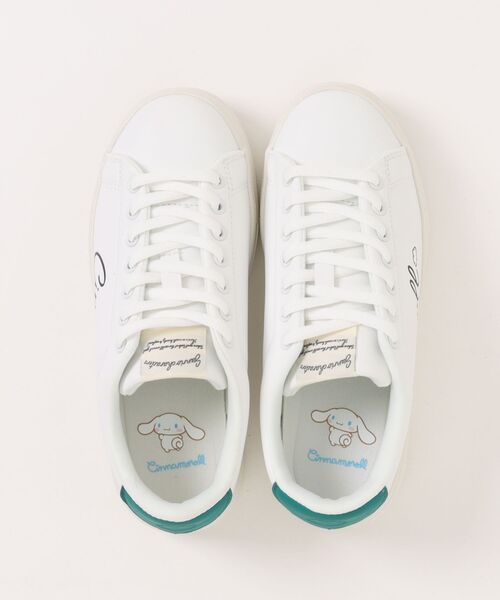 sanrio（サンリオ）の「【sanrio】サンリオ キャラクターロゴコートタイプスニーカー 1501（スニーカー・レディース・ホワイト×パープル/ブラック×ホワイト/ホワイト×ピンク/ホワイト×グリーン・22.5cm/23.0cm/23.5cm/24.0cm/24.5cm）」の10枚目の写真