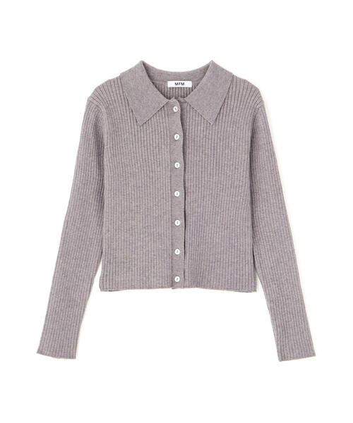 FREE'S MART（フリーズマート）の「◆〈ＭＦＭ〉きらきらボタン襟ニット（ニット/セーター・レディース・グレー/ブラック/ピンク/ホワイト/ネイビー・ﾌﾘ-）」の14枚目の写真