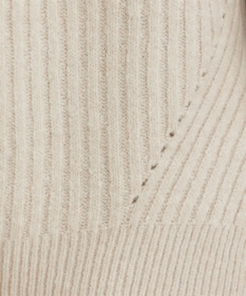 nissen(ニッセン)の「ふんわり起毛ワイドリブニットフーディー(ニット/セーター・レディース・モカ/ライトベージュ・M)」の13枚目の写真
