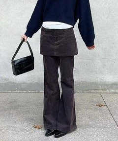 FAKE DENIM DOUBLE WAIST PANTS（その他パンツ）｜Ameri（アメリ）の