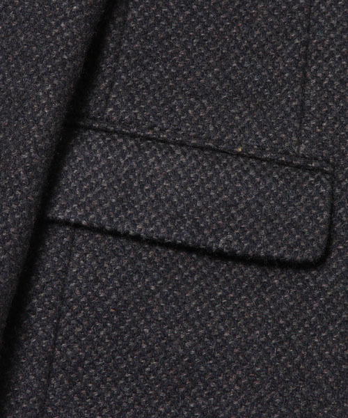 AMERICAN RAG CIE（アメリカンラグシー）の「AMERICAN RAG CIE ツイードチェスターコート（チェスターコート・メンズ・ブラック×ホワイト/ブラック×ブラック/ブラック×グリーン・3/2/1）」の8枚目の写真