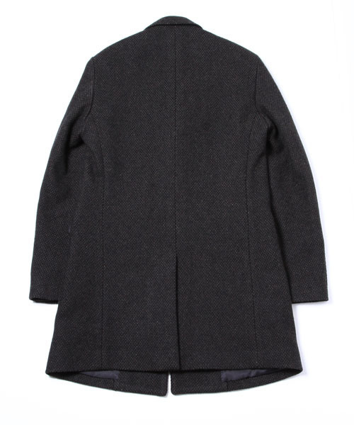 AMERICAN RAG CIE（アメリカンラグシー）の「AMERICAN RAG CIE ツイードチェスターコート（チェスターコート・メンズ・ブラック×ホワイト/ブラック×ブラック/ブラック×グリーン・3/2/1）」の12枚目の写真