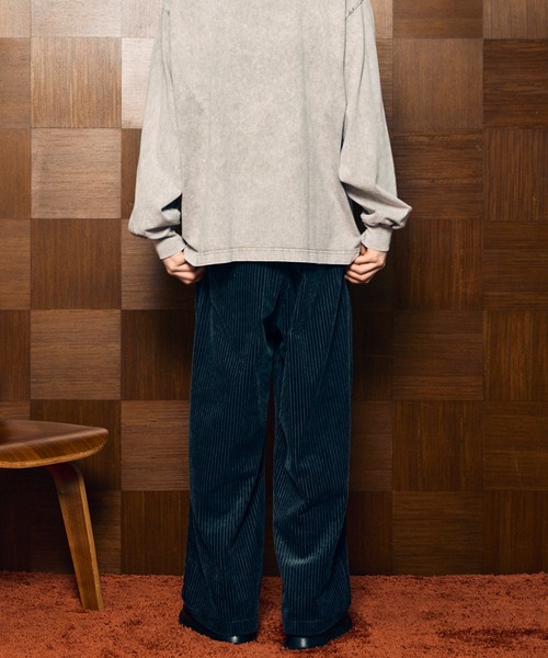 UNISEX》Wide-Wale Corduroy One-Tuck Pants/ワイドウェール