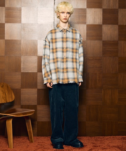 MAISON SPECIAL(メゾンスペシャル)の「《UNISEX》Wide-Wale Corduroy One-Tuck Pants/ワイドウェールコーデュロイワンタックパンツ【MAISON SPECIAL/メゾンスペシャル】(その他パンツ・メンズ・ブラウン/チャコールグレー/ブラック/アイボリー・1/0/2)」の21枚目の写真