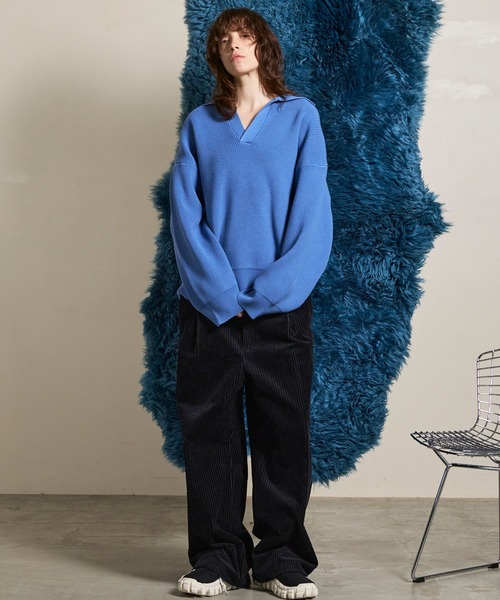 UNISEX》Wide-Wale Corduroy One-Tuck Pants/ワイドウェール