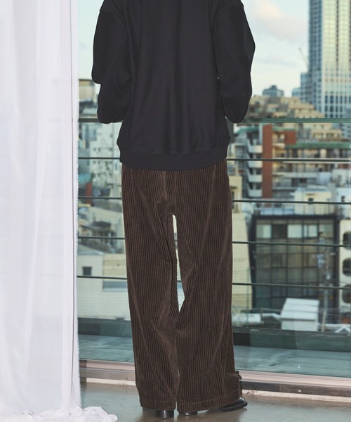 UNISEX》Wide-Wale Corduroy One-Tuck Pants/ワイドウェール